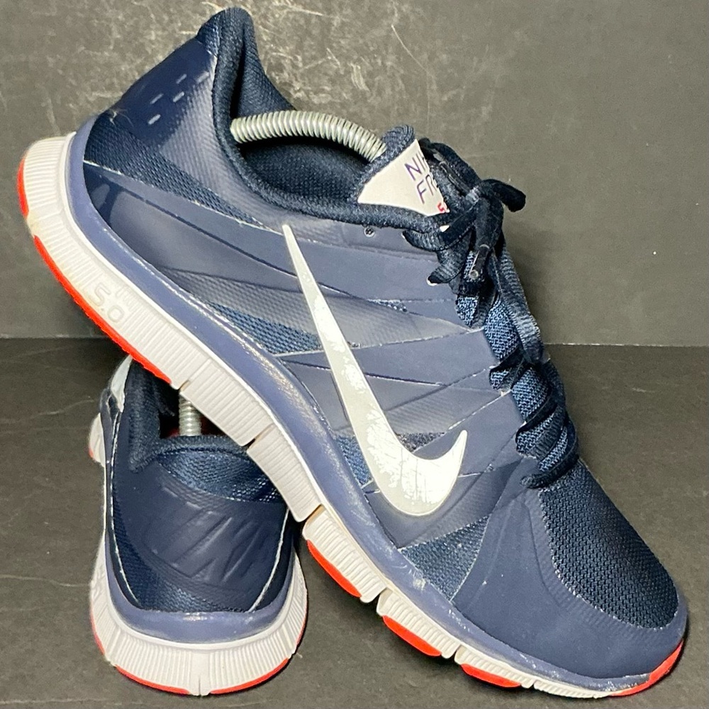 Nike Free Trainer 5.0 Obsidian Blue & Red 511018-416 Men’s US 10.5/Eur 44.5